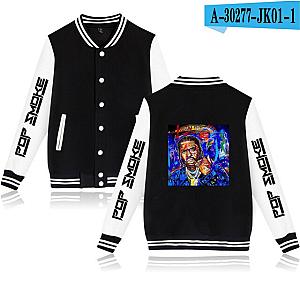 Pop Smoke Jacket - Printed Baseball Casual Jackets