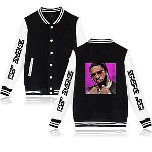 Rapper Pop Smoke Jacket - Printed Baseball Casual Jacket Unisex Clothes