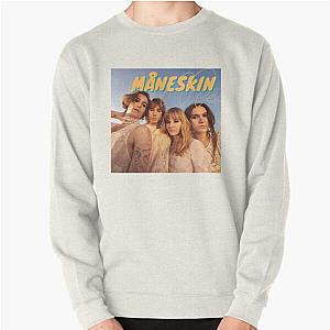 Maneskin Sweatshirts – Maneskin Group Photo Print Pullover Sweatshirt