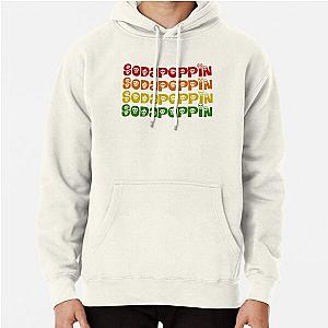 Sodapoppin Hoodies – Sodapoppin Text Print Pullover Hoodie