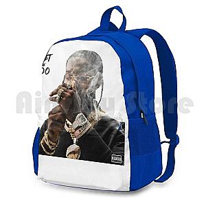 Fashion Pop Smoke Backpacks - Pop Smoke D Printed School Bags