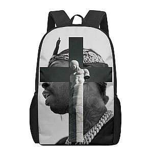 Pop Smoke Backpack - Rapper School Printed Pop Smoke Backpack