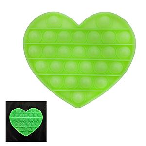 Glow Heart Shapes Simple Dimple Fidget Toy Pop It Shapes