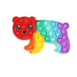 Rainbow Panda Simple Dimple Fidget Toy Pop It Animals