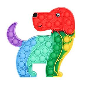 Rainbow Dog Simple Dimple Fidget Toy Pop It Animals