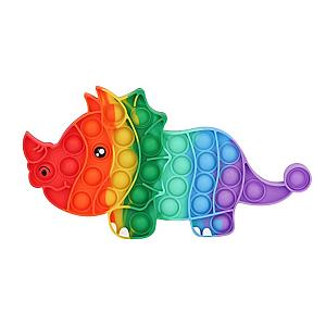 Triceratops Simple Dimple Fidget Toy Pop It Animals