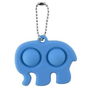 Elephant Keychain Simple Dimple Fidget Toy Pop It Accessories