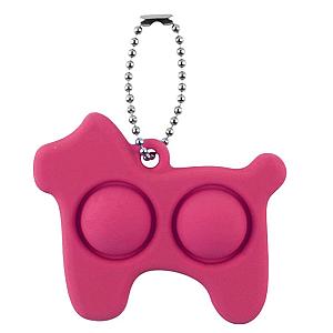 Dog Keychain Simple Dimple Fidget Toy Pop It Accessories