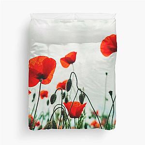 Poppy Flower Nature Duvet Cover