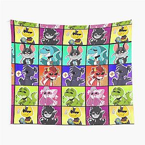 Nightmare Critters Fanart Tapestry featuring Poppy Playtime 4 Characters