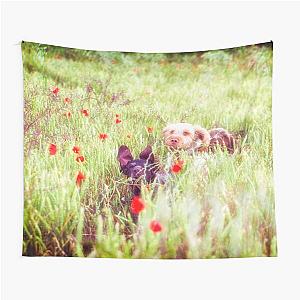 Poppy Adventure Spinone Dog Tapestry