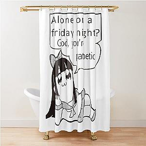 Pop Team Epic God You're Pathetic v2 Shower Curtain