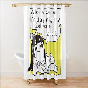 Pop Team Epic God You're Pathetic Shower Curtain