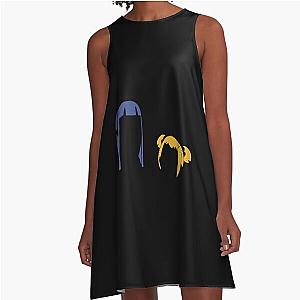 Pop Team Epic - Pipimi and Popuko Silhouette A-Line Dress