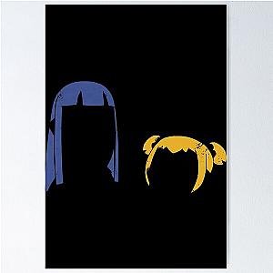 Pop Team Epic - Pipimi and Popuko Silhouette Poster