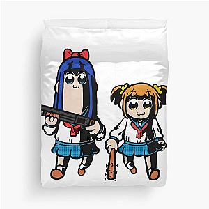 Pop Team Epic Popuko and Pipimi Duvet Cover