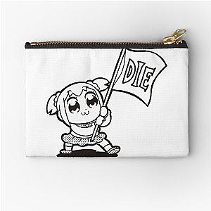 Pop Team Epic Die Meme Zipper Pouch