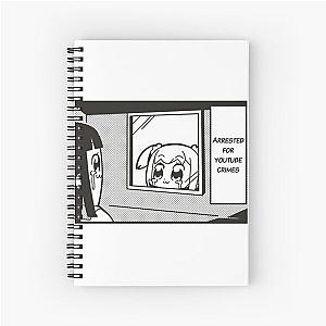 Pop Team Epic Crimes Meme Spiral Notebook