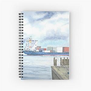 Passing Portishead Pier Spiral Notebook