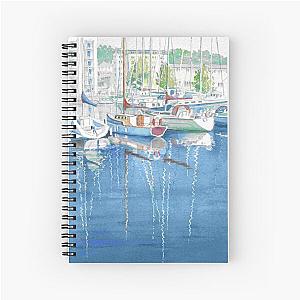 Portishead Marina reflections Spiral Notebook