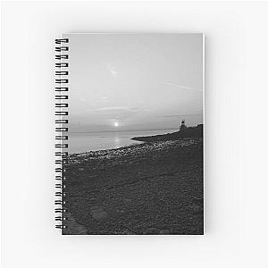 Portishead Bay and Battery Point Lighthouse at Sunset Spiral Notebook