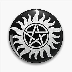 White Anti-Possession Symbol Pin