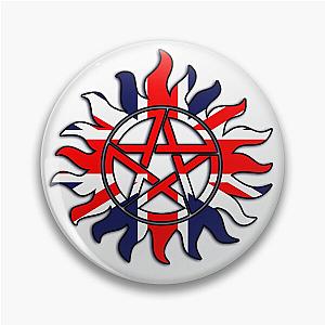 Supernatural Anti Possession Symbol - Union Jack Pin