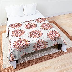 Supernatural Anti Possession Symbol RedOrange Comforter