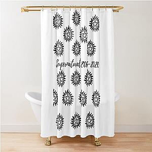 supernatural 2005-2020 possession tattoo pattern Shower Curtain