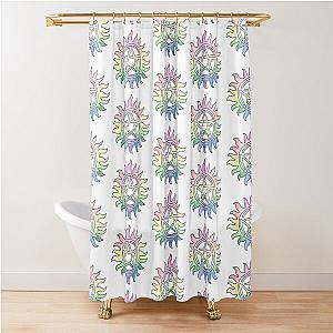 Rainbow Supernatural Anti-Possession Symbol Shower Curtain