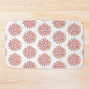 Supernatural Anti Possession Symbol RedOrange Bath Mat