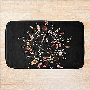 Floral Anti-Possession Symbol Bath Mat