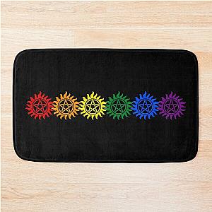 Supernatural Rainbow Anti Possession Symbol Bath Mat