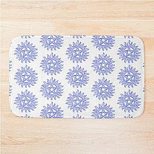 Supernatural Anti Possession Symbol BluePurple Bath Mat