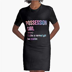 Possession Girl Definition - Funny Possession Lover Graphic T-Shirt Dress