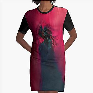 Demonic Possession Graphic T-Shirt Dress