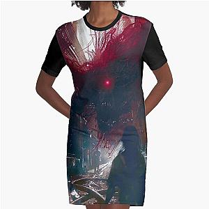 Demonic Possession Graphic T-Shirt Dress