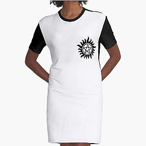 Supernatural Anti-Possession Tattoo Graphic T-Shirt Dress