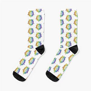 Rainbow Anti-Possession Symbol Socks