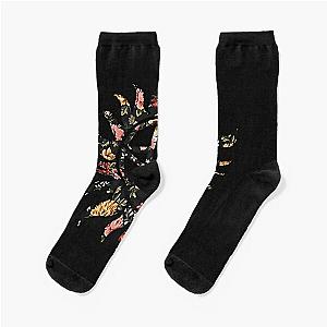 Floral Anti-Possession Symbol Socks