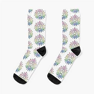 Rainbow Supernatural Anti-Possession Symbol Socks