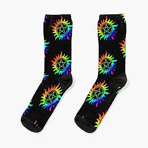 Supernatural Rainbow Anti-Possession Sigil (Part 2) Socks