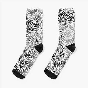 Supernatural Anti Possession Symbol Pattern Socks