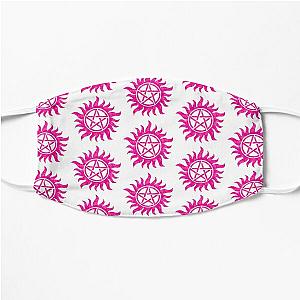 Pink Anti-Possession Symbol (White) Flat Mask