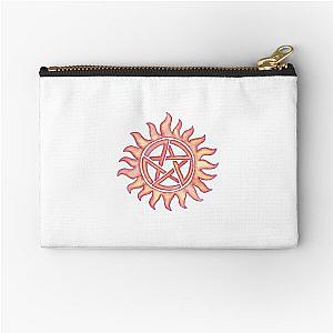 Supernatural Anti Possession Symbol RedOrange Zipper Pouch