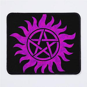 Purple Anti-Possession Symbol (Black) Mouse Pad