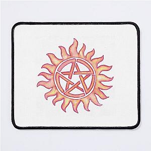 Supernatural Anti Possession Symbol RedOrange Mouse Pad