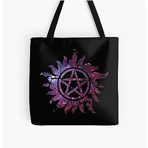 Supernatural Anti-Possession Galaxy Print All Over Print Tote Bag