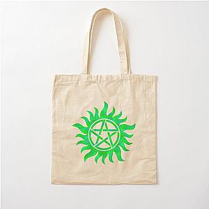 Green Anti-Possession Symbol (Black) Cotton Tote Bag