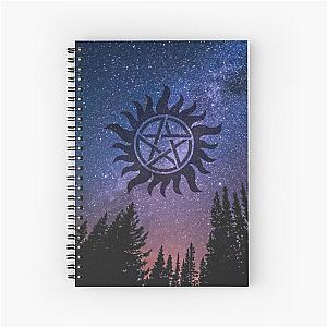 anti possession - forest starry night sky Spiral Notebook